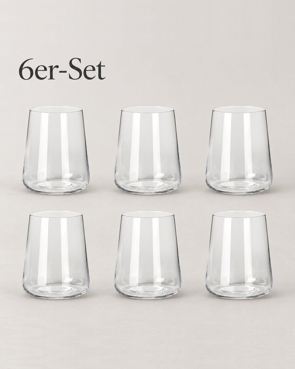 6er-Set Wasserglas Dao Kristallglas