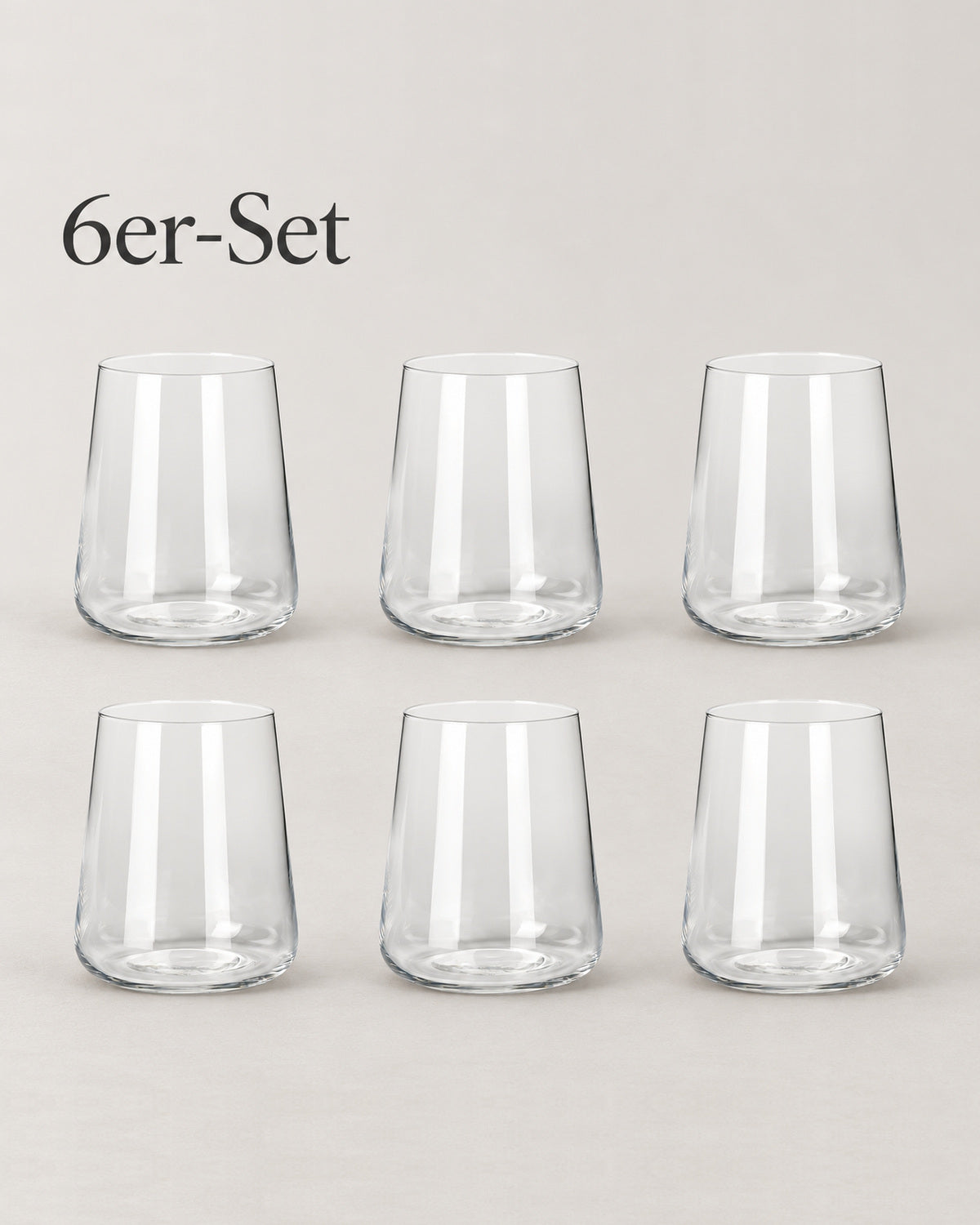 6er-Set Wasserglas Dao Kristallglas