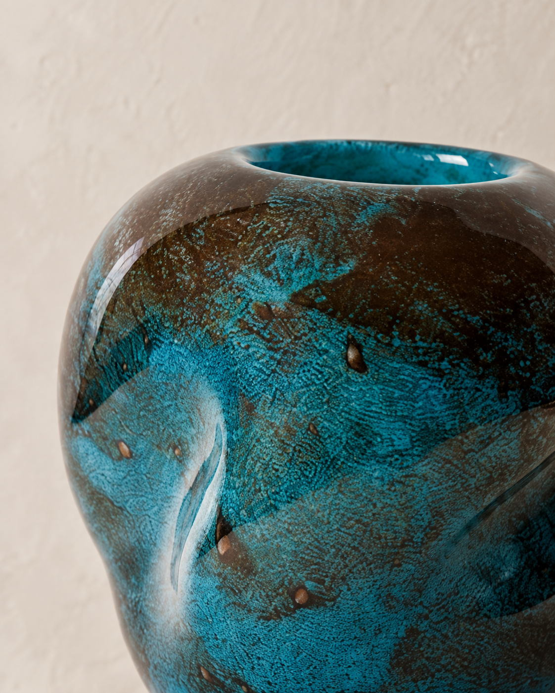 Aventur Vase klein Glas ocean