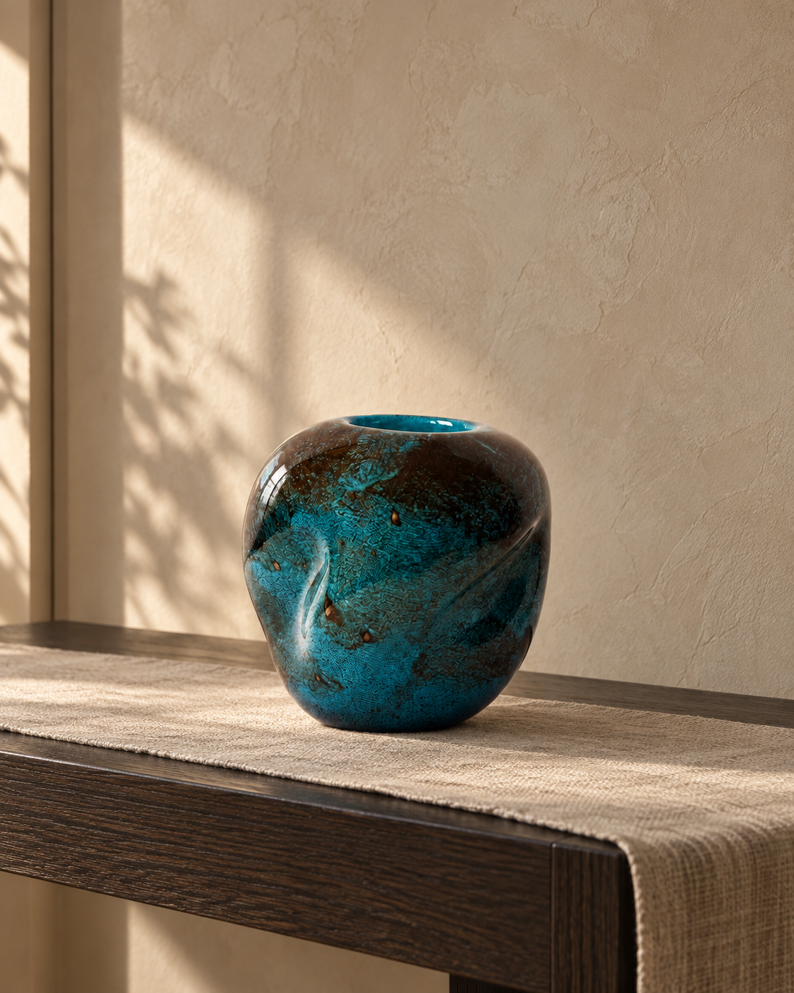 Aventur Vase klein Glas ocean