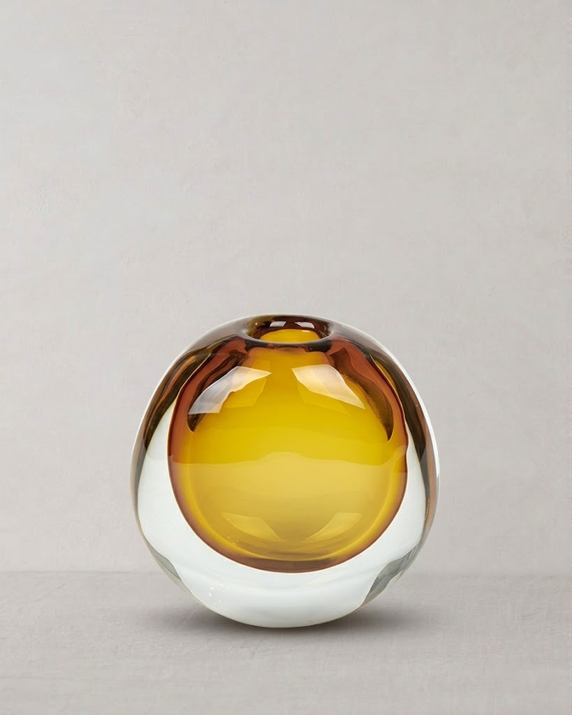 Cariani Vase Glas safran