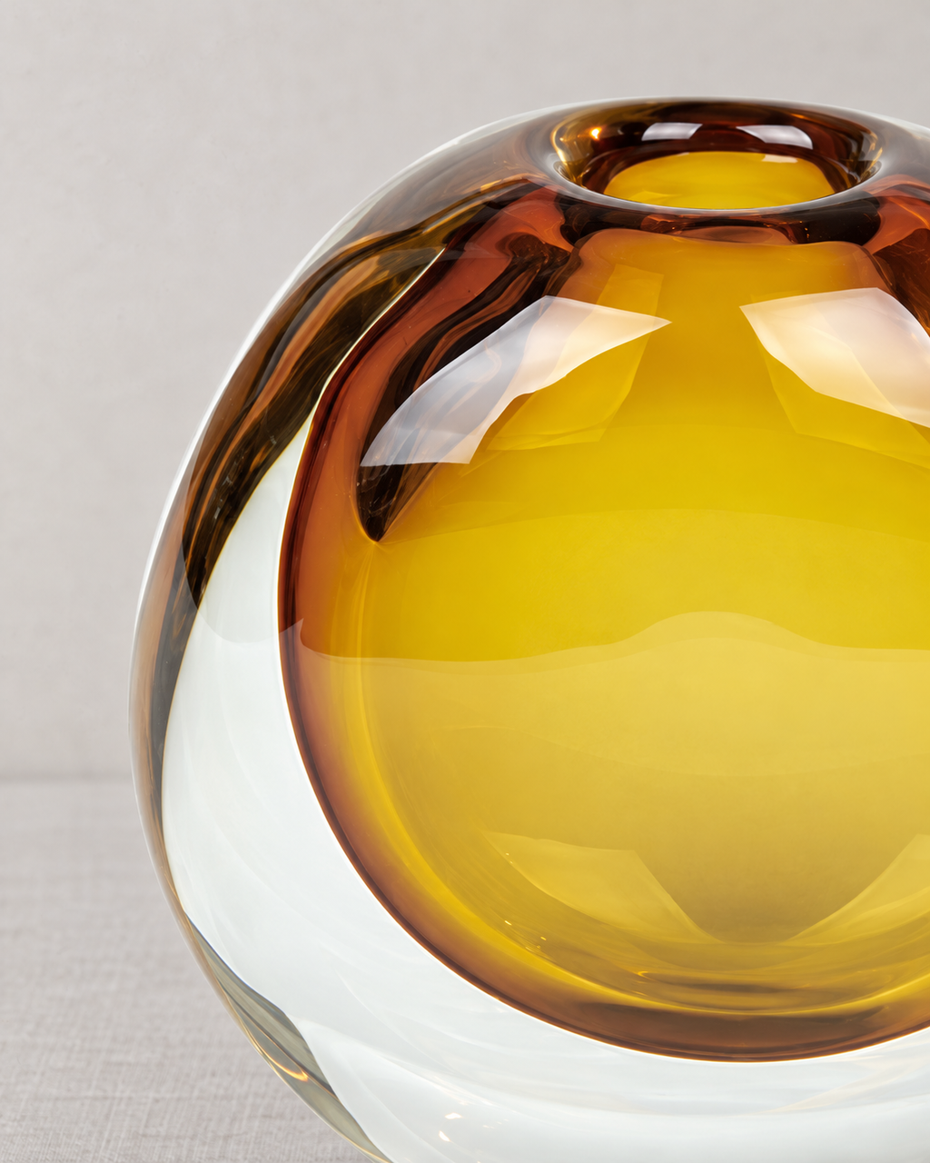 Cariani Vase Glas safran