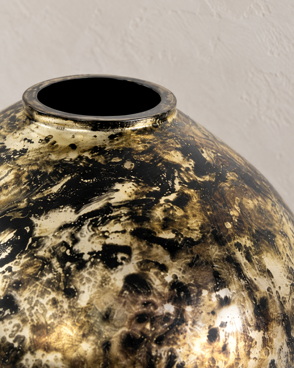 Kala Vase klein Glas silber