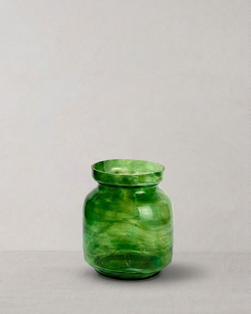 Chantabury Vase klein smaragdgrün