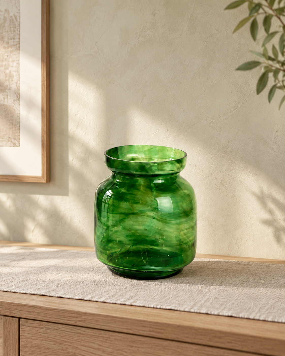 Chantabury Vase klein smaragdgrün