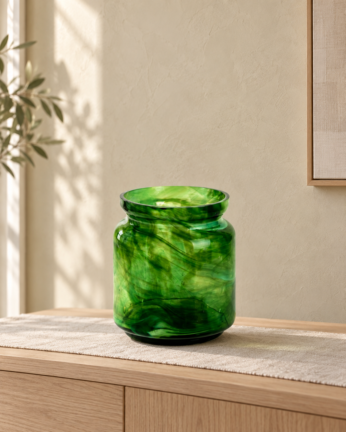 Chantabury Vase groß smaragdgrün