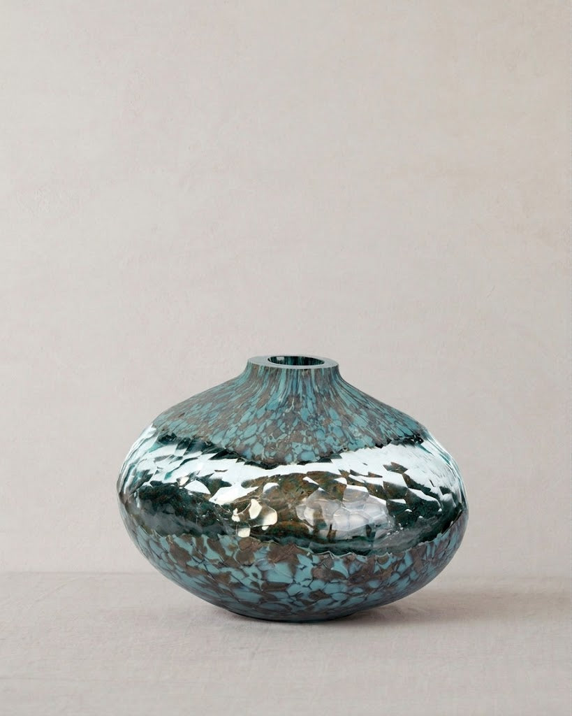 Artemisia Vase Glas oval himmelblau