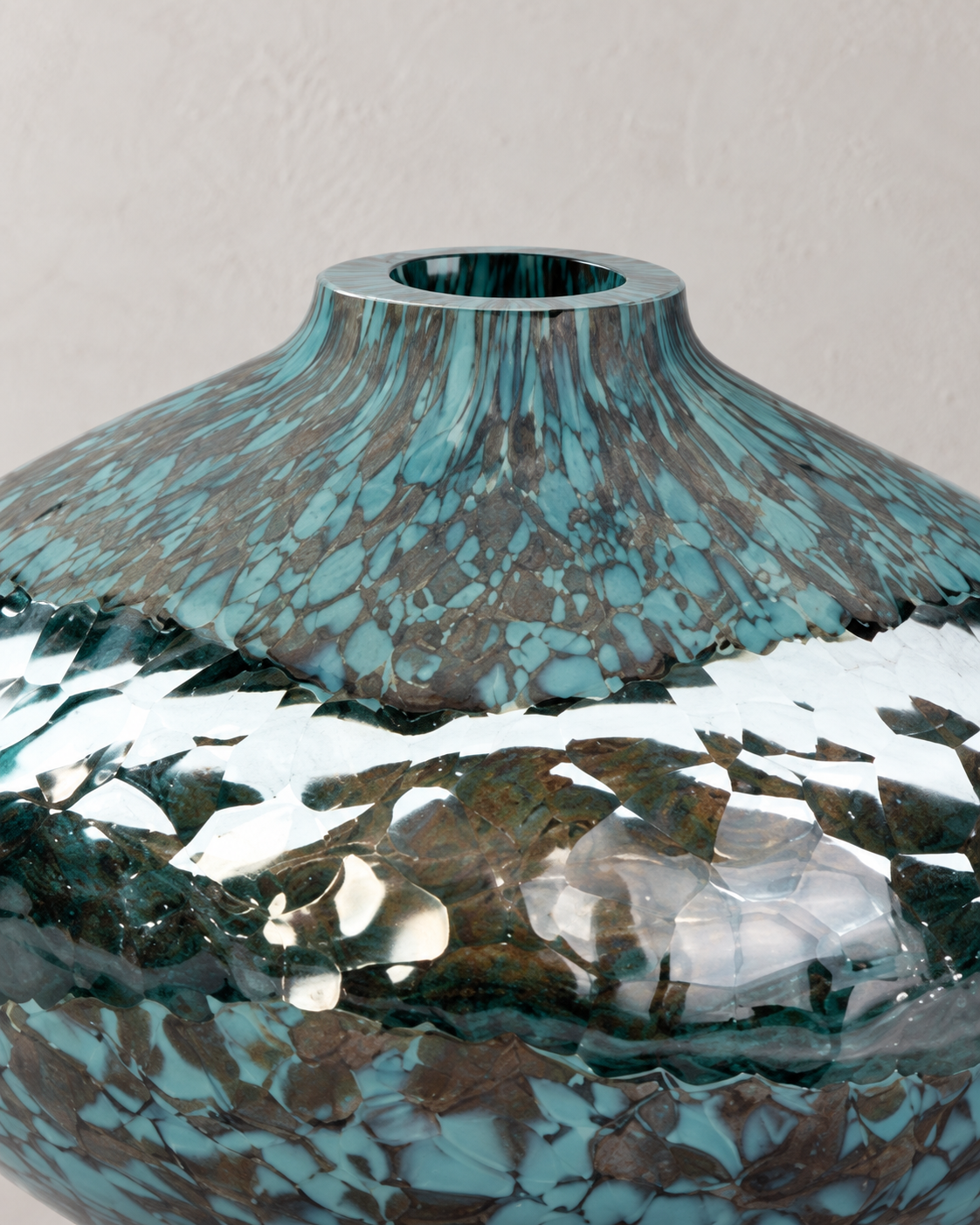 Artemisia Vase Glas oval himmelblau