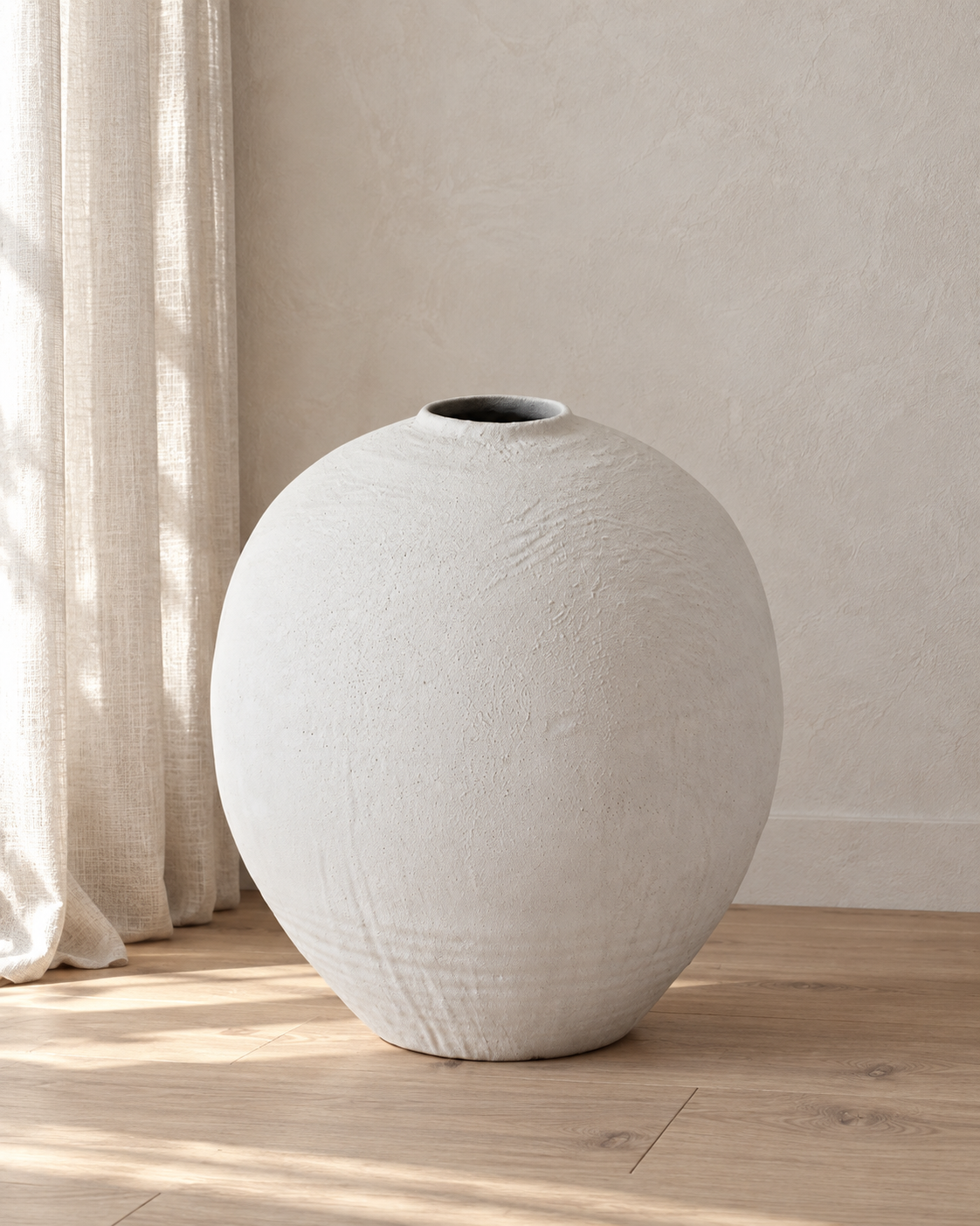Olea Bodenvase Keramik weiß