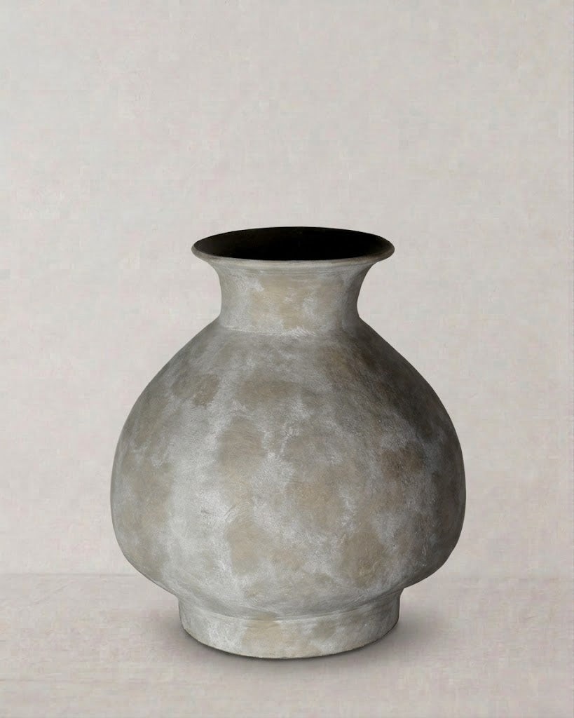Guangze Bodenvase klein Keramik grau