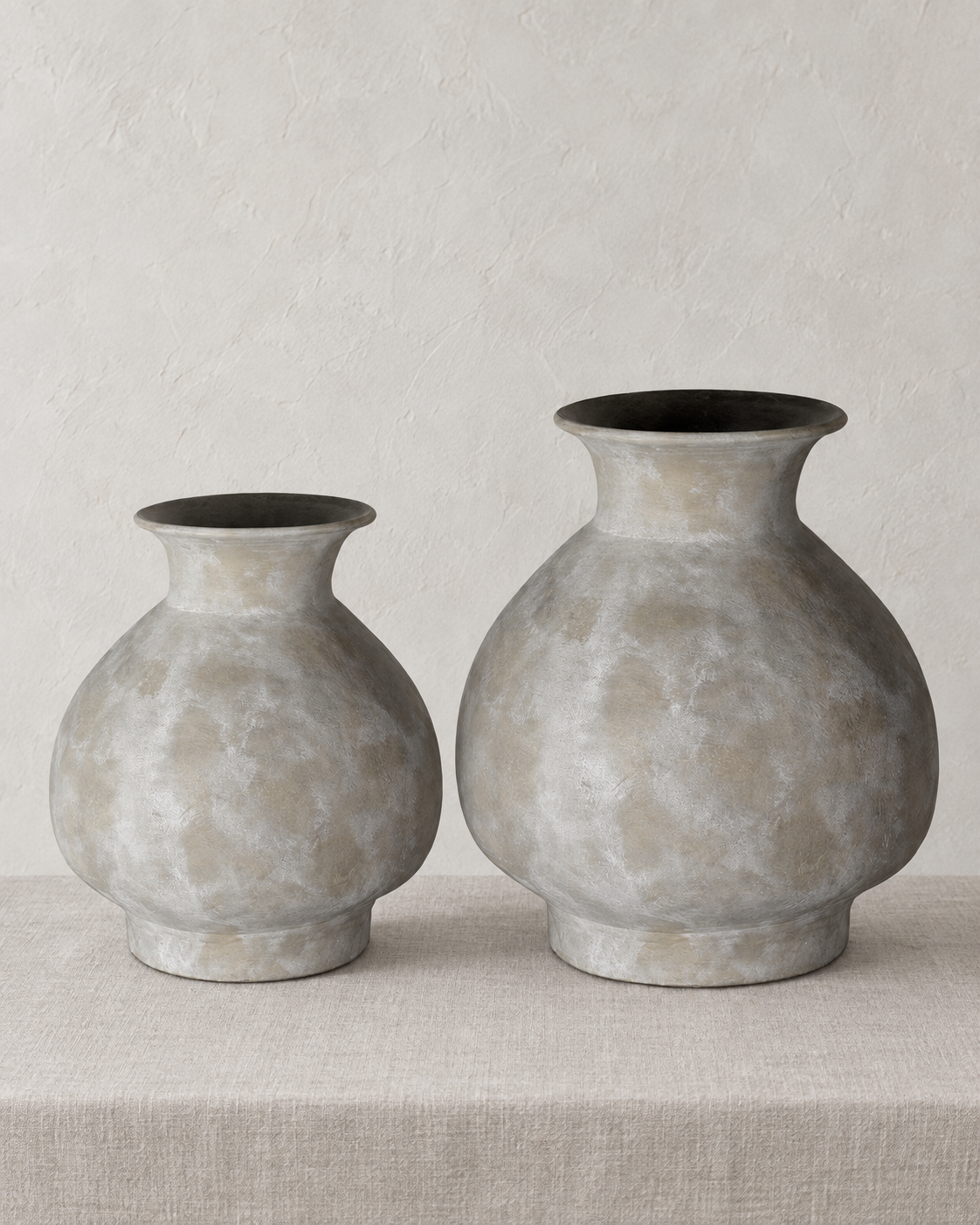 Guangze Bodenvase klein Keramik grau