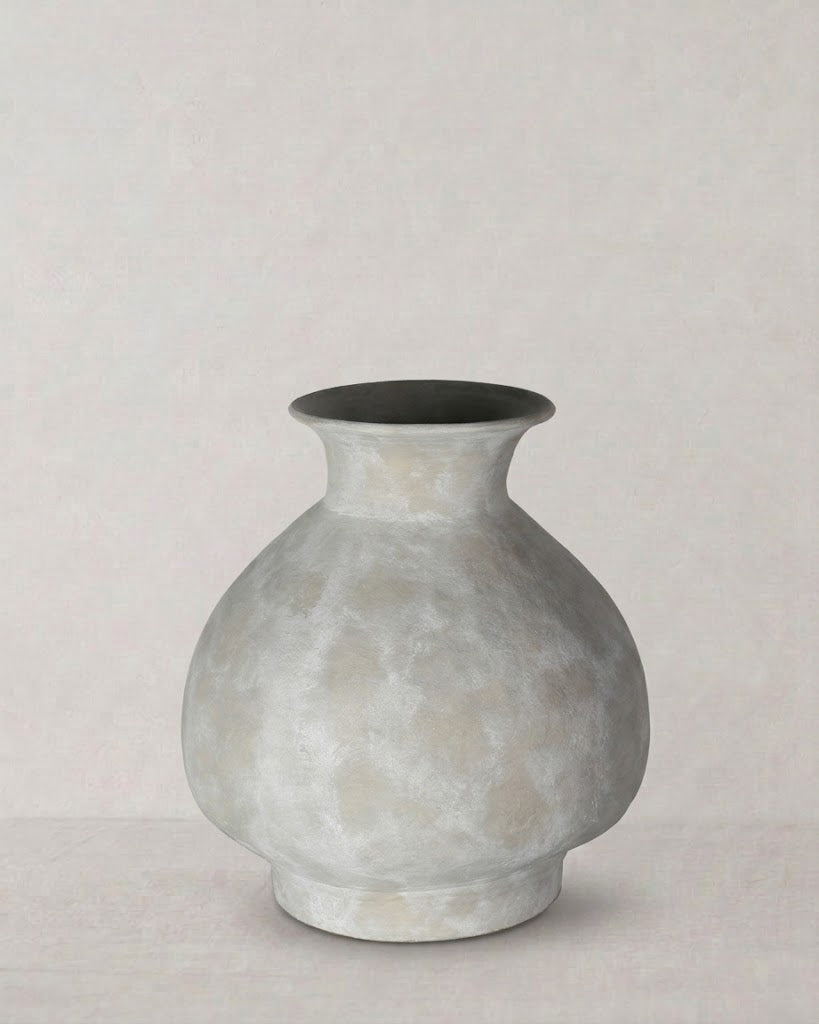 Guangze Bodenvase groß Keramik grau