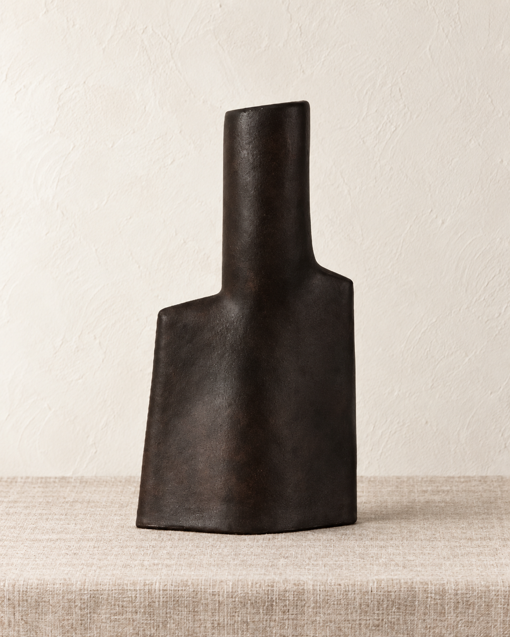 Nivon Vase Keramik dunkelbraun