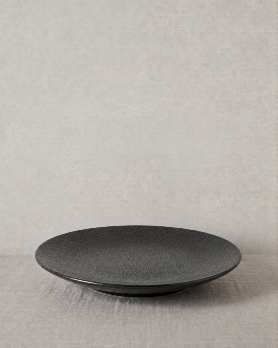 Kaori 4er-Set Teller D 27,5 cm Steingut schwarz