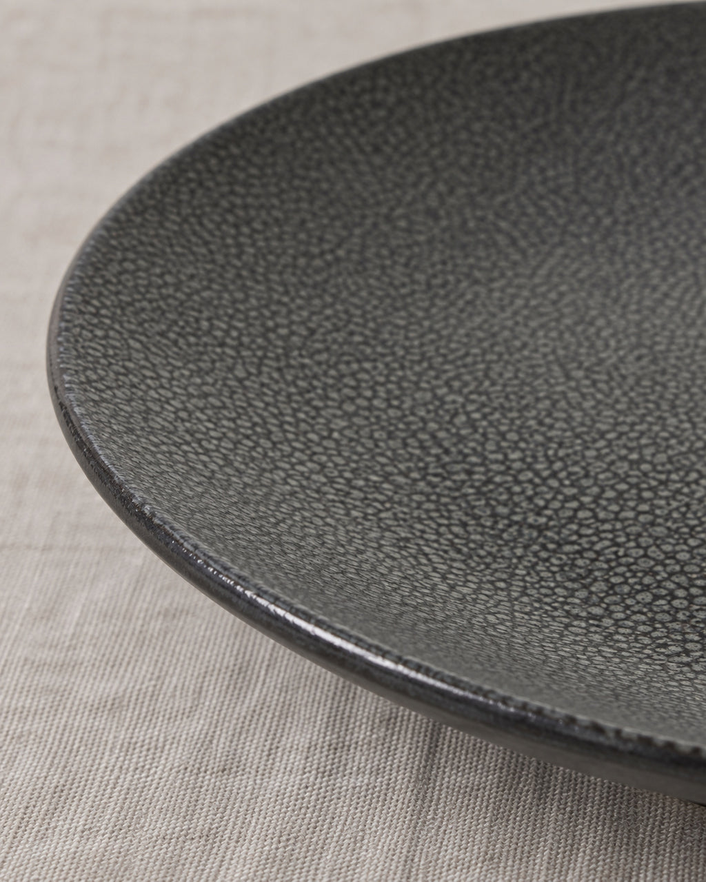 Kaori 2er-Set Servierplatte D 34,5 cm Steingut schwarz