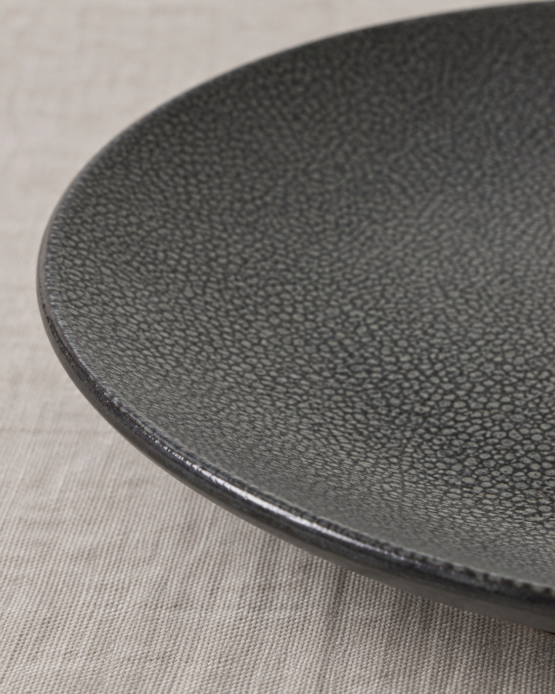 Kaori 2er-Set Servierplatte D 34,5 cm Steingut schwarz