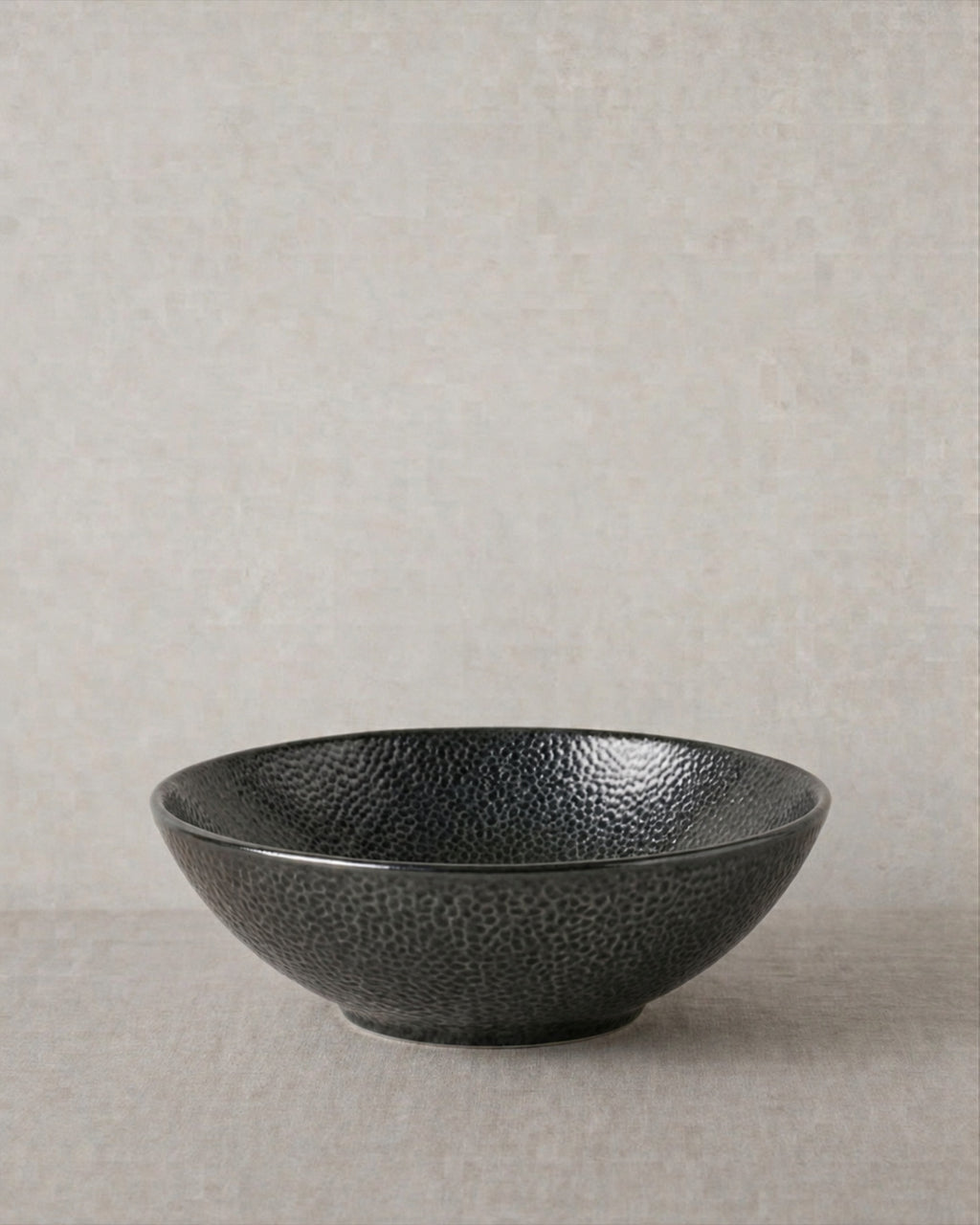 Kaori 2er-Set Schale D 30 cm Steingut schwarz