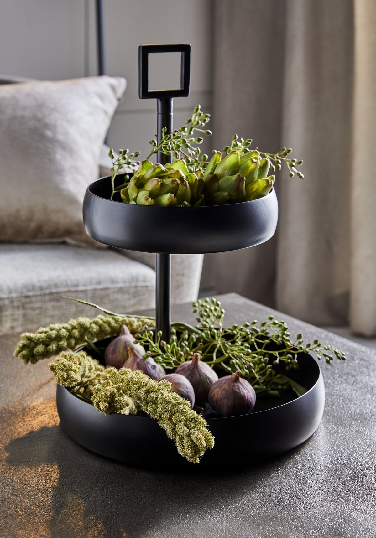 Cascata Etagere Eisen schwarz
