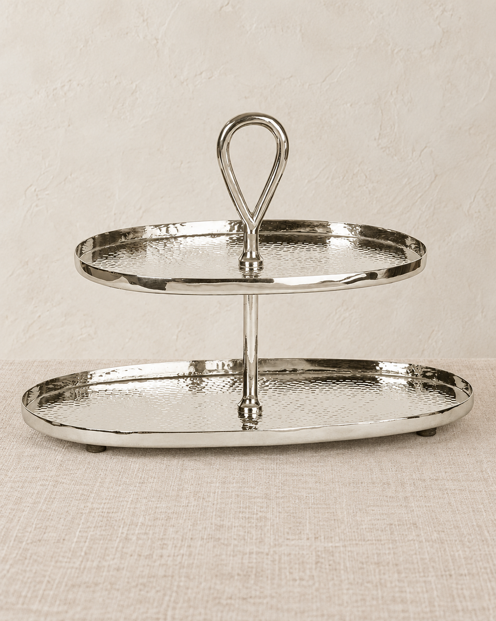 Clea Etagere Eisen vernickelt