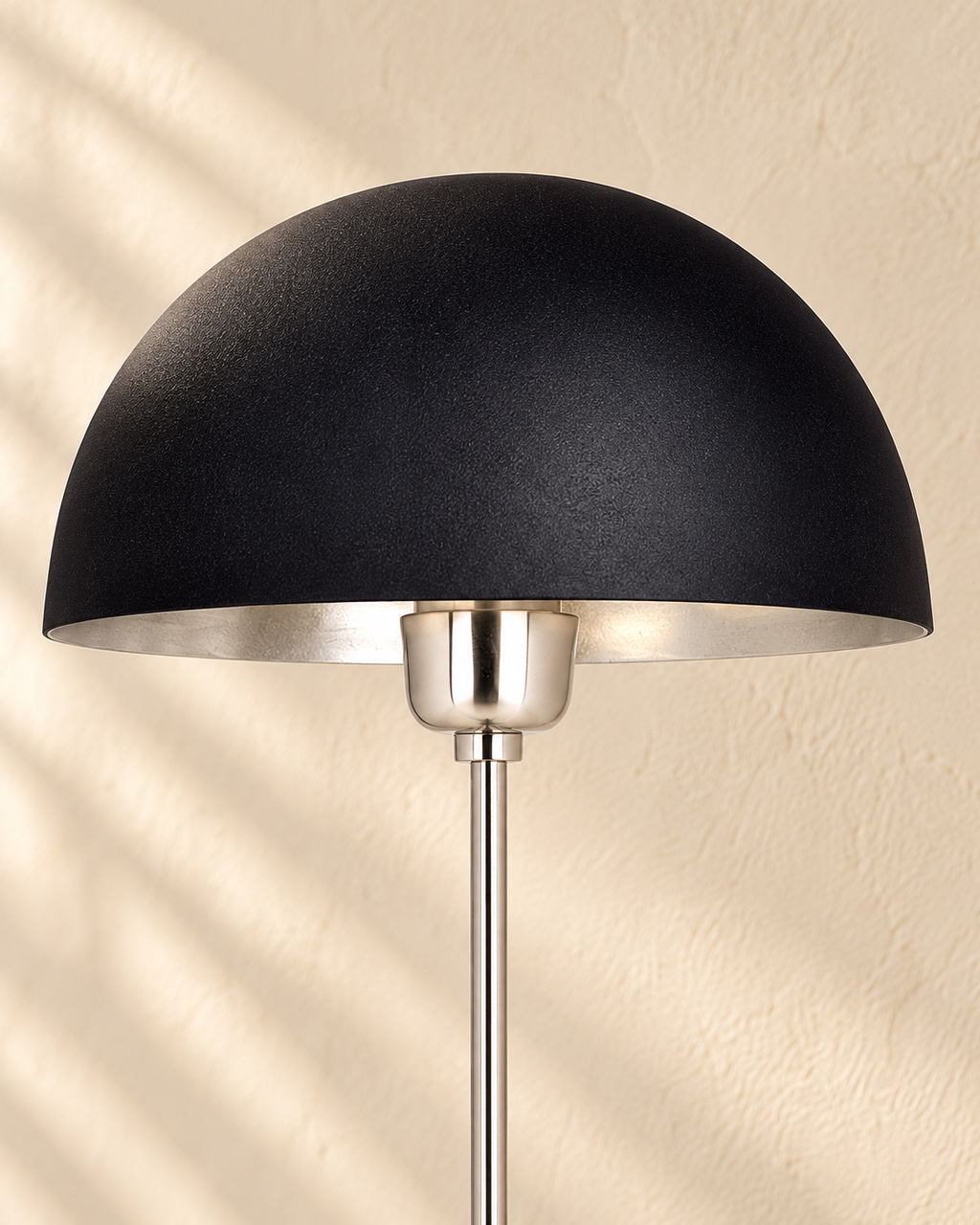 Chelsea Tischleuchte nickel/schwarz H 54cm
