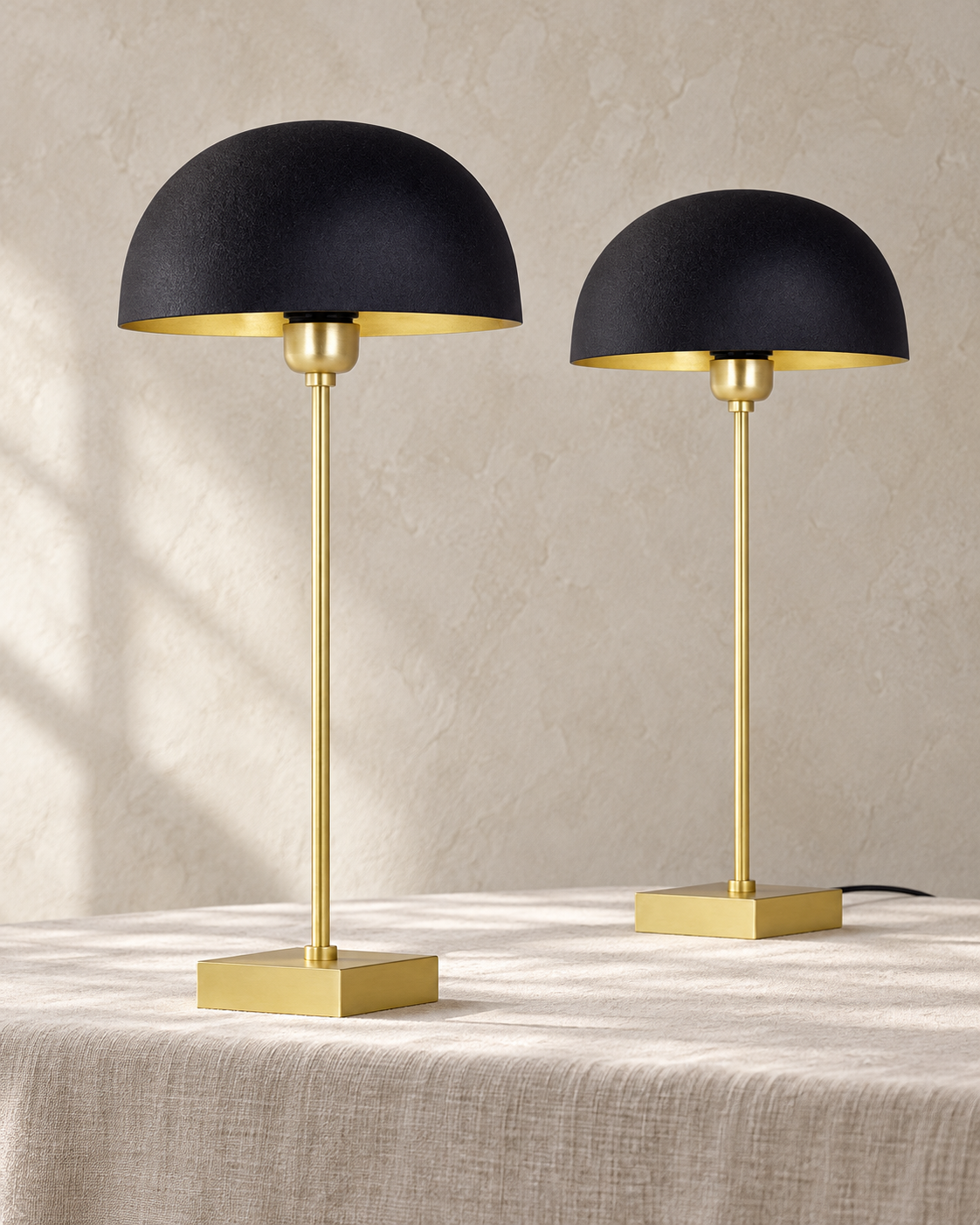 Chelsea Tischleuchte gold schwarz