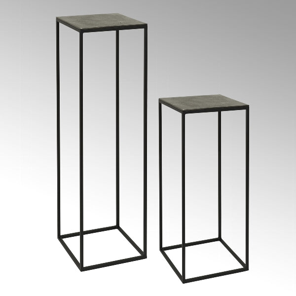 Dado Blumentisch klein Metall graphit