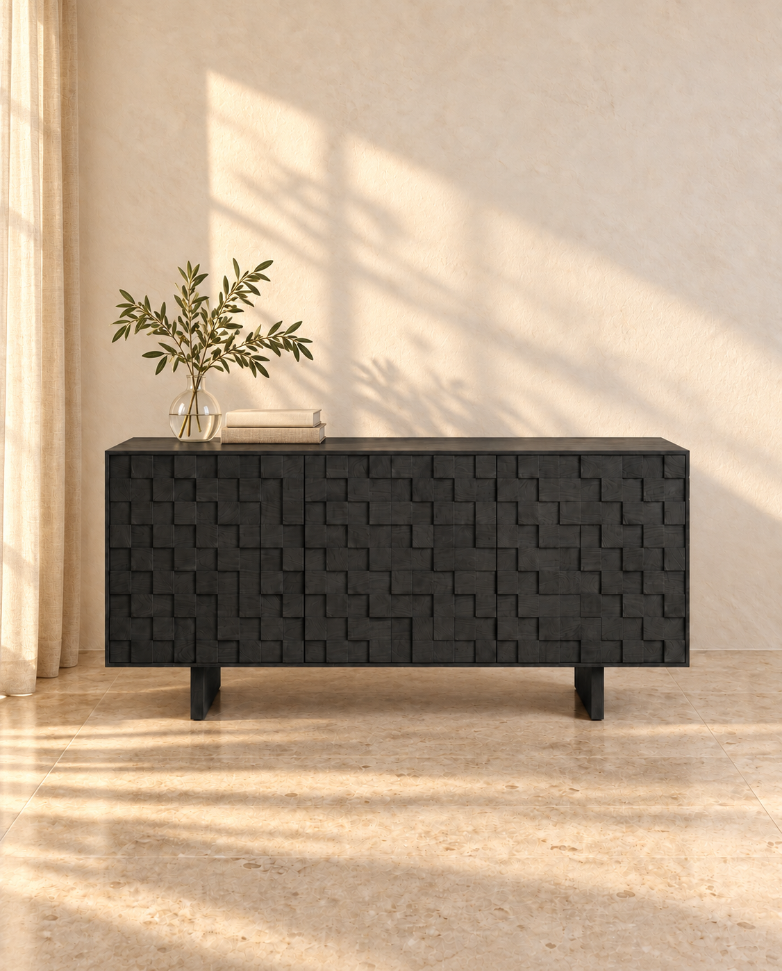 Henri Sideboard Eiche schwarz