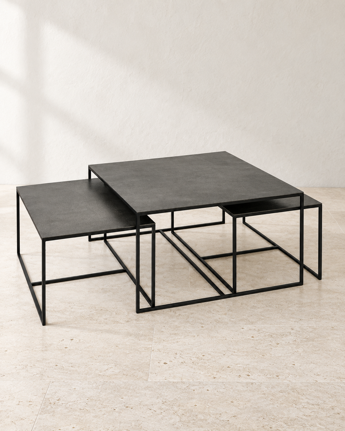 Couchtisch Dado 3er-Set Graphit