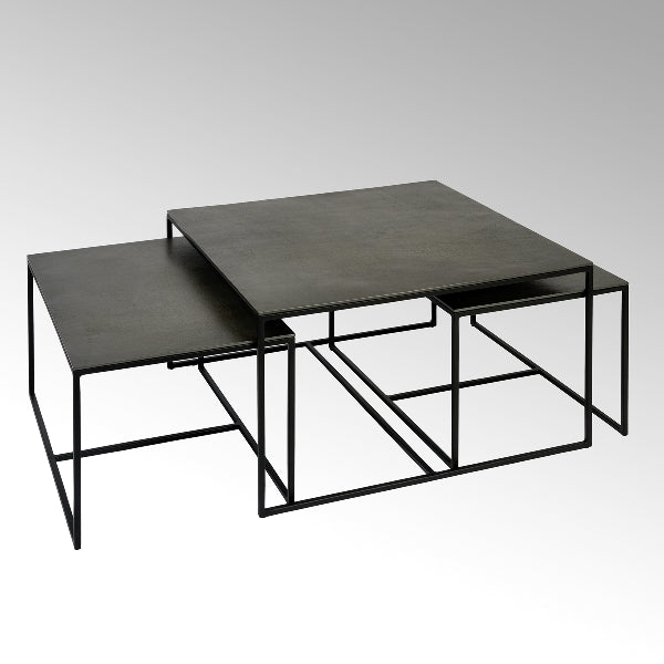Couchtisch Dado 3er-Set Graphit