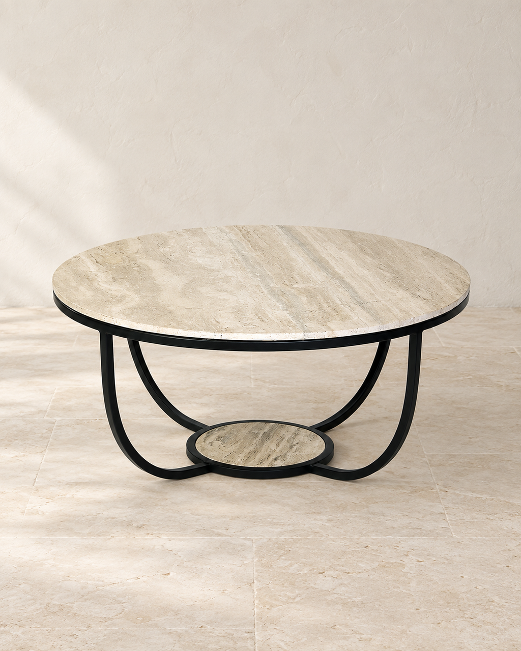 Rapolano Couchtisch Travertin beige