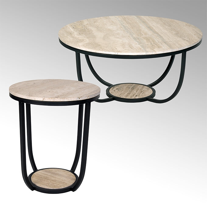 Rapolano Couchtisch Travertin beige