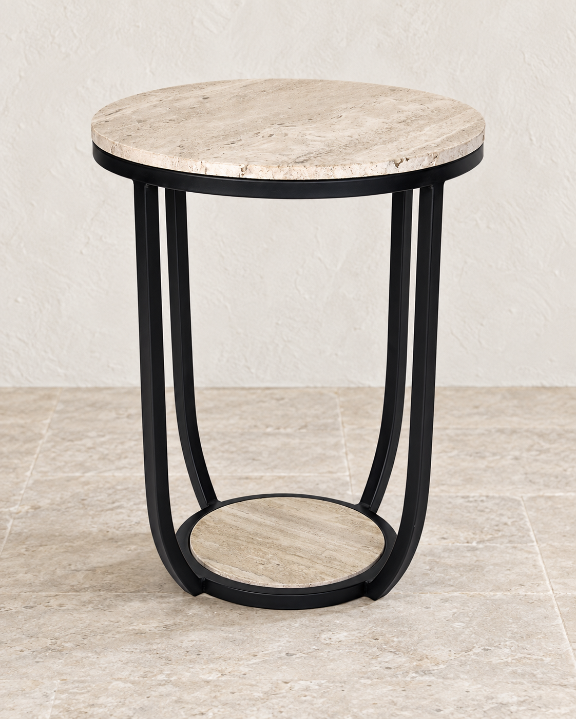 Rapolano Beistelltisch Travertin beige