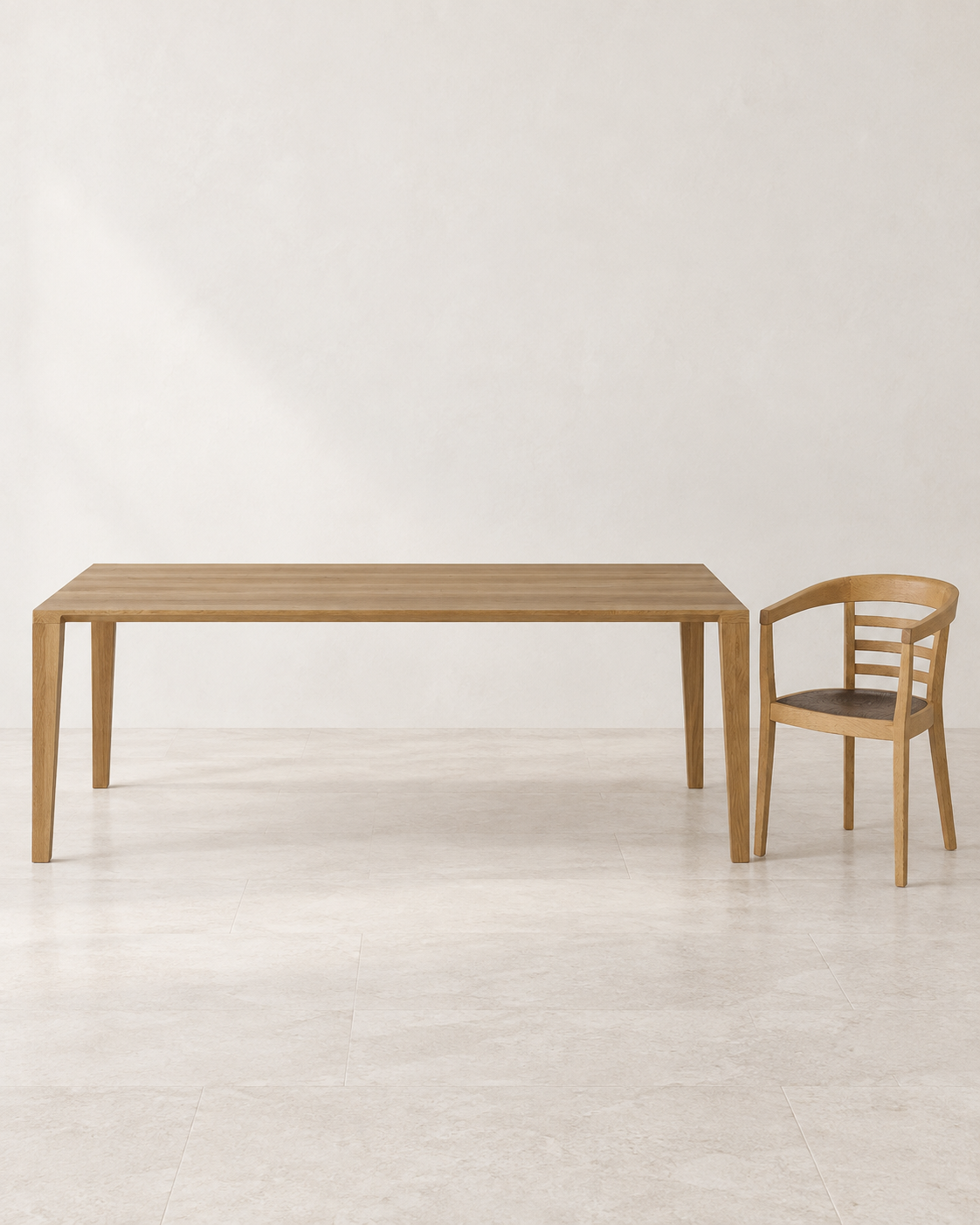 Esstisch Aracol 90x200 cm Eiche geölt