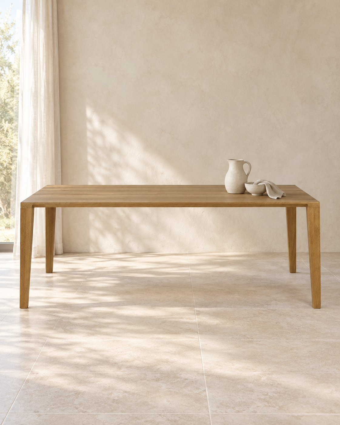 Esstisch Aracol 90x200 cm Eiche geölt