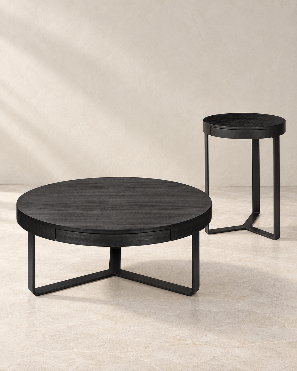 Harry Couchtisch Eiche schwarz