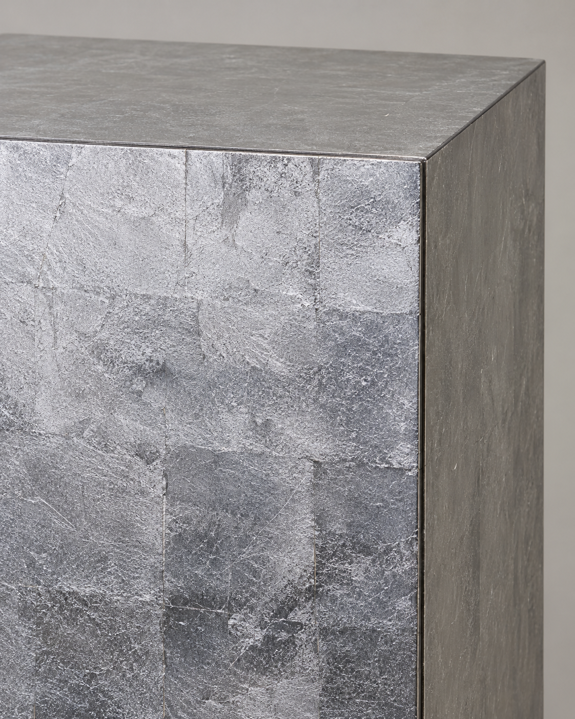 Cubo Säulenschrank silber