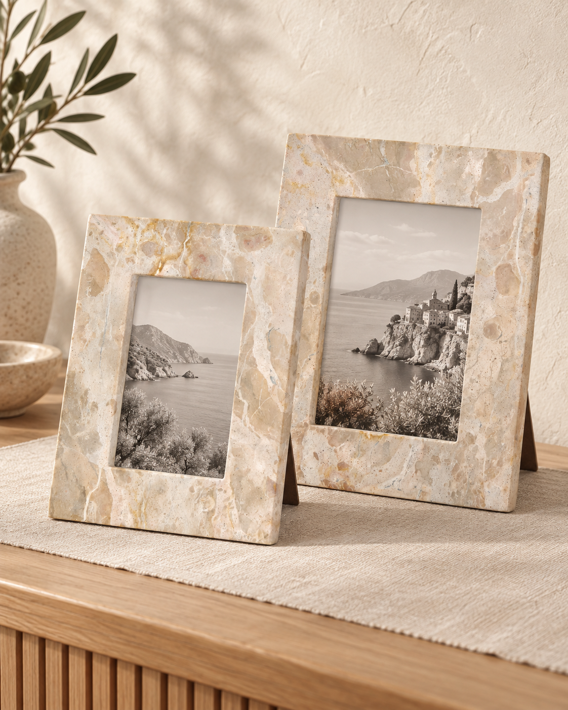 Phoenix Bilderrahmen 10x15 cm Travertin beige