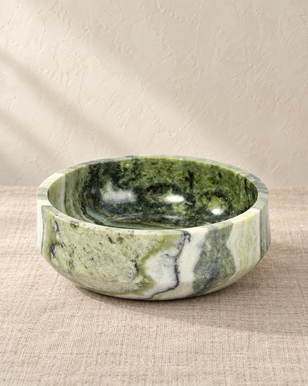 Berubari Schale Marmor grün