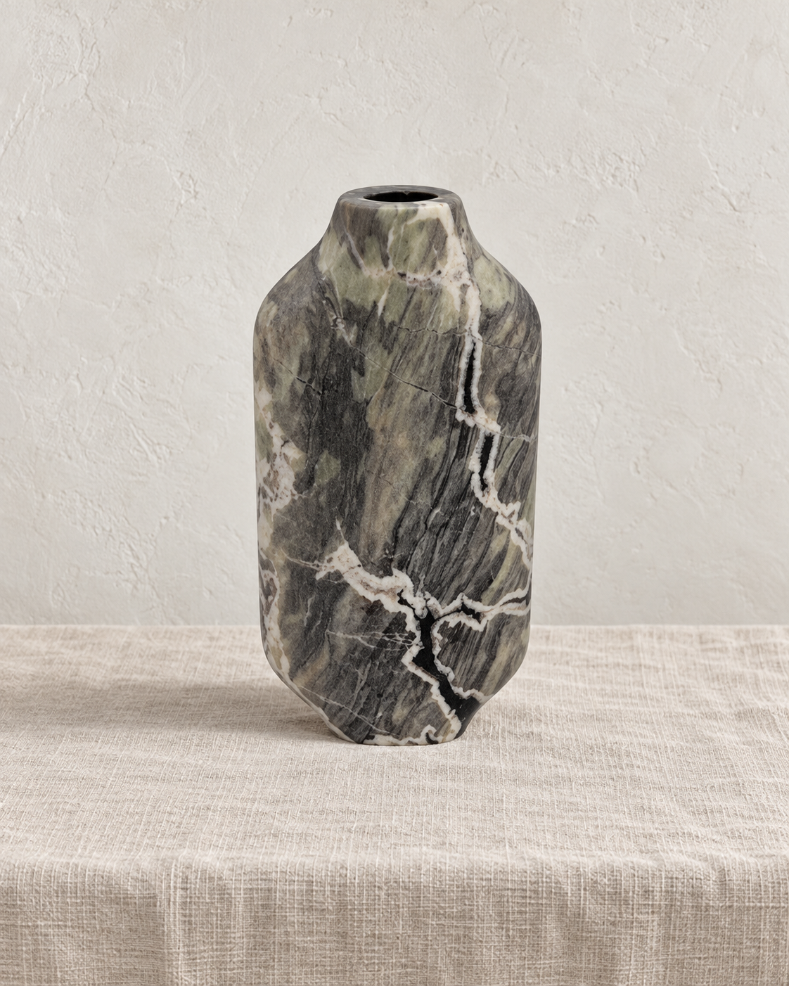 Aravalli Vase groß Marmor grau