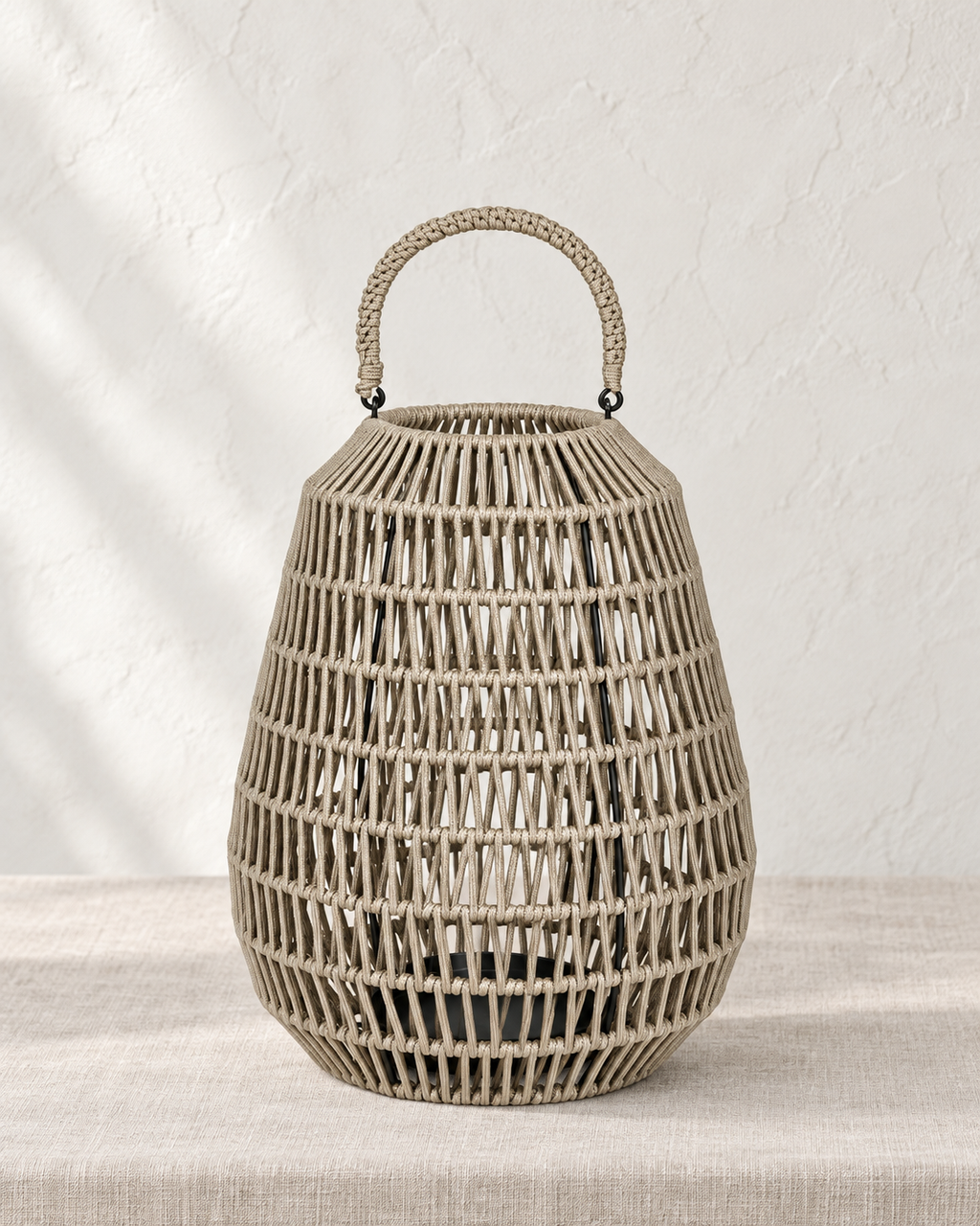 Cahaya Outdoor-Laterne klein Rope taupe