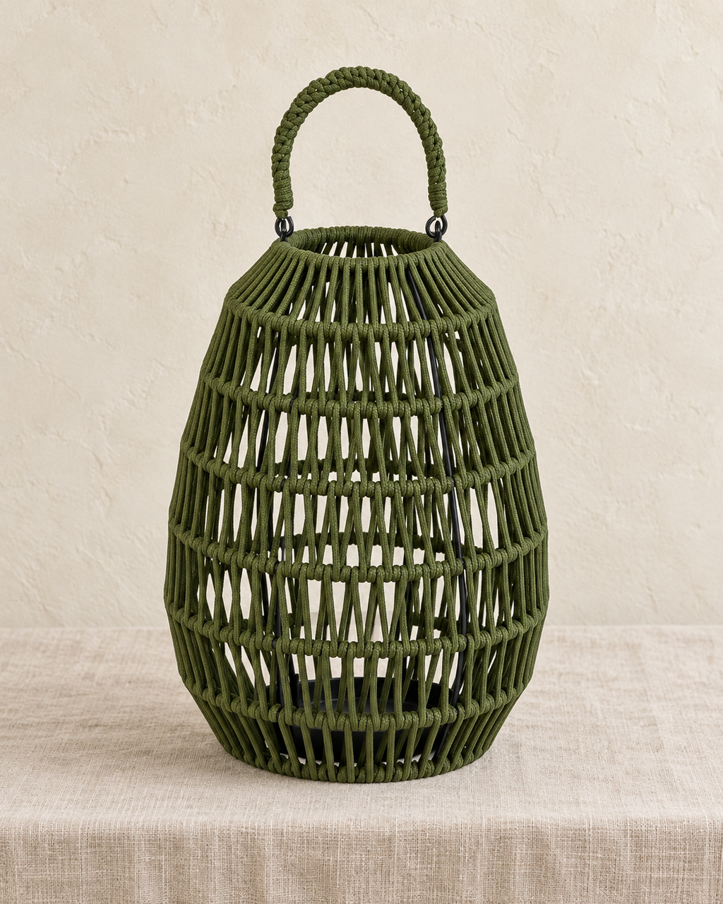 Cahaya Outdoor-Laterne klein Rope olive