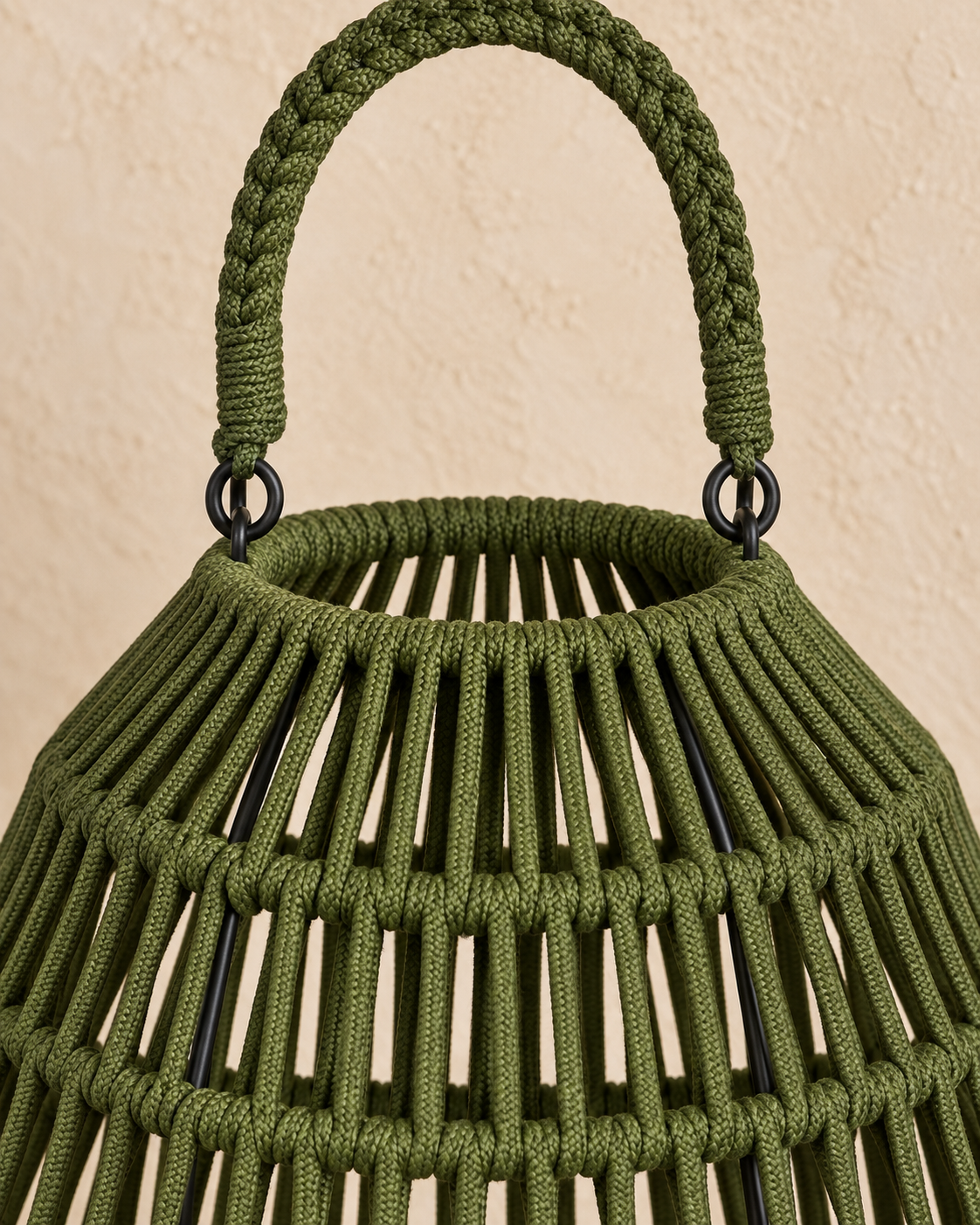 Cahaya Outdoor-Laterne klein Rope olive