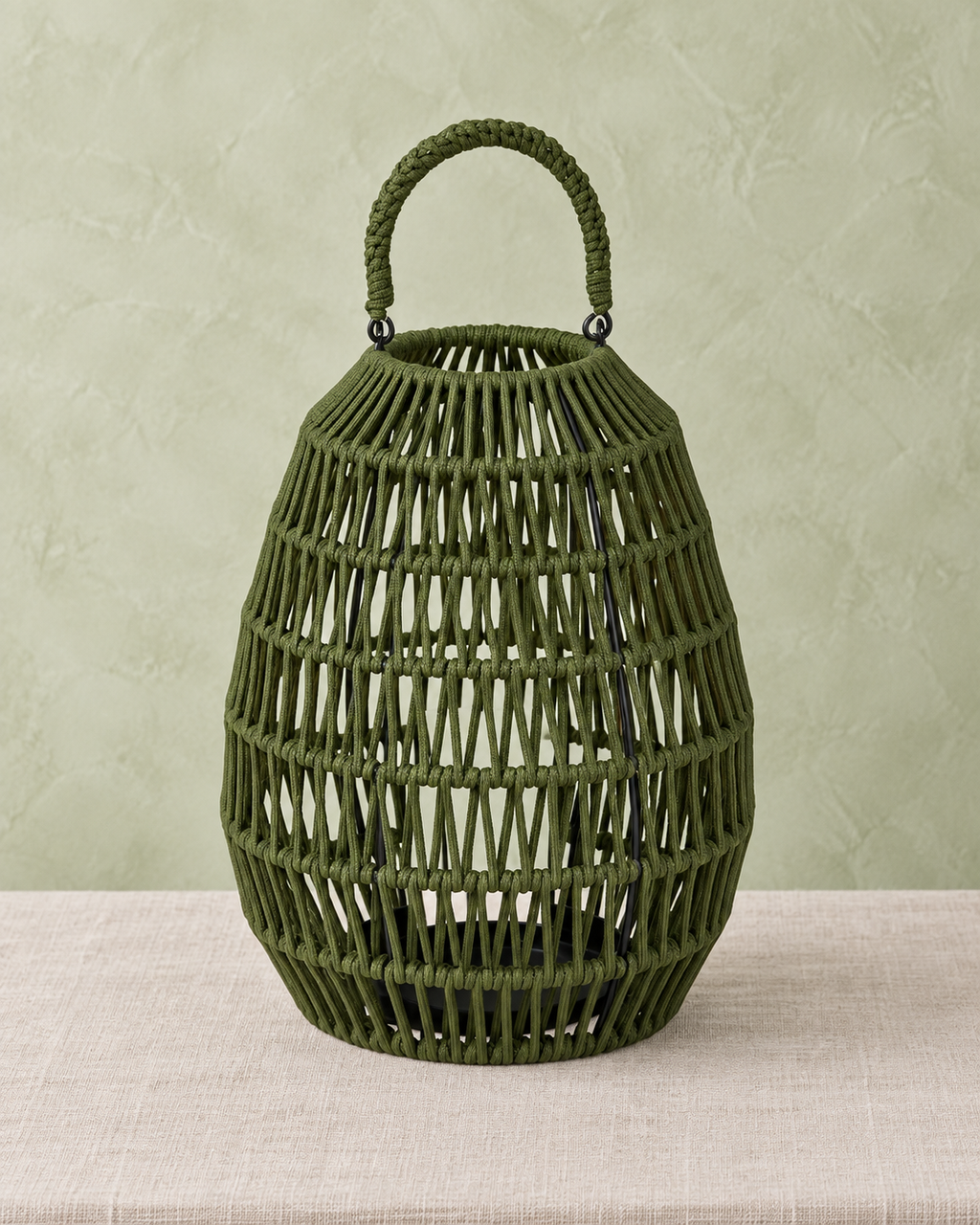 Cahaya Outdoor-Laterne groß Rope olive