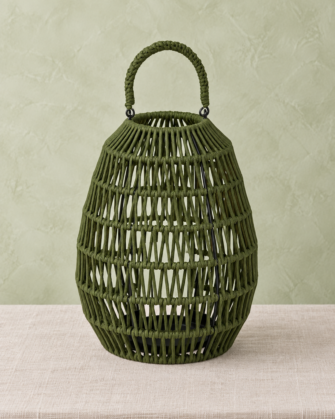 Cahaya Outdoor-Laterne groß Rope olive