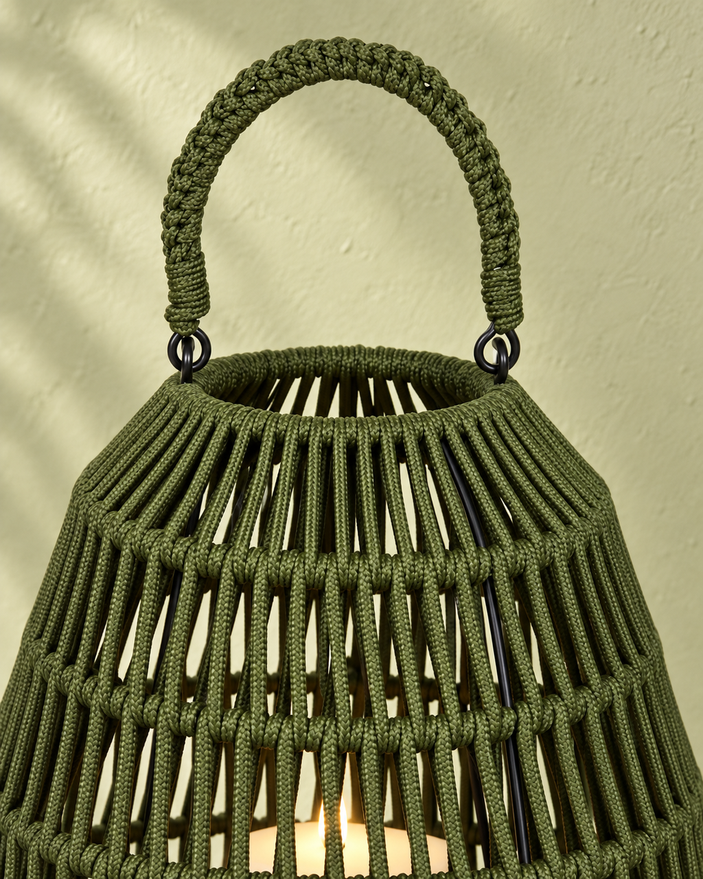 Cahaya Outdoor-Laterne groß Rope olive