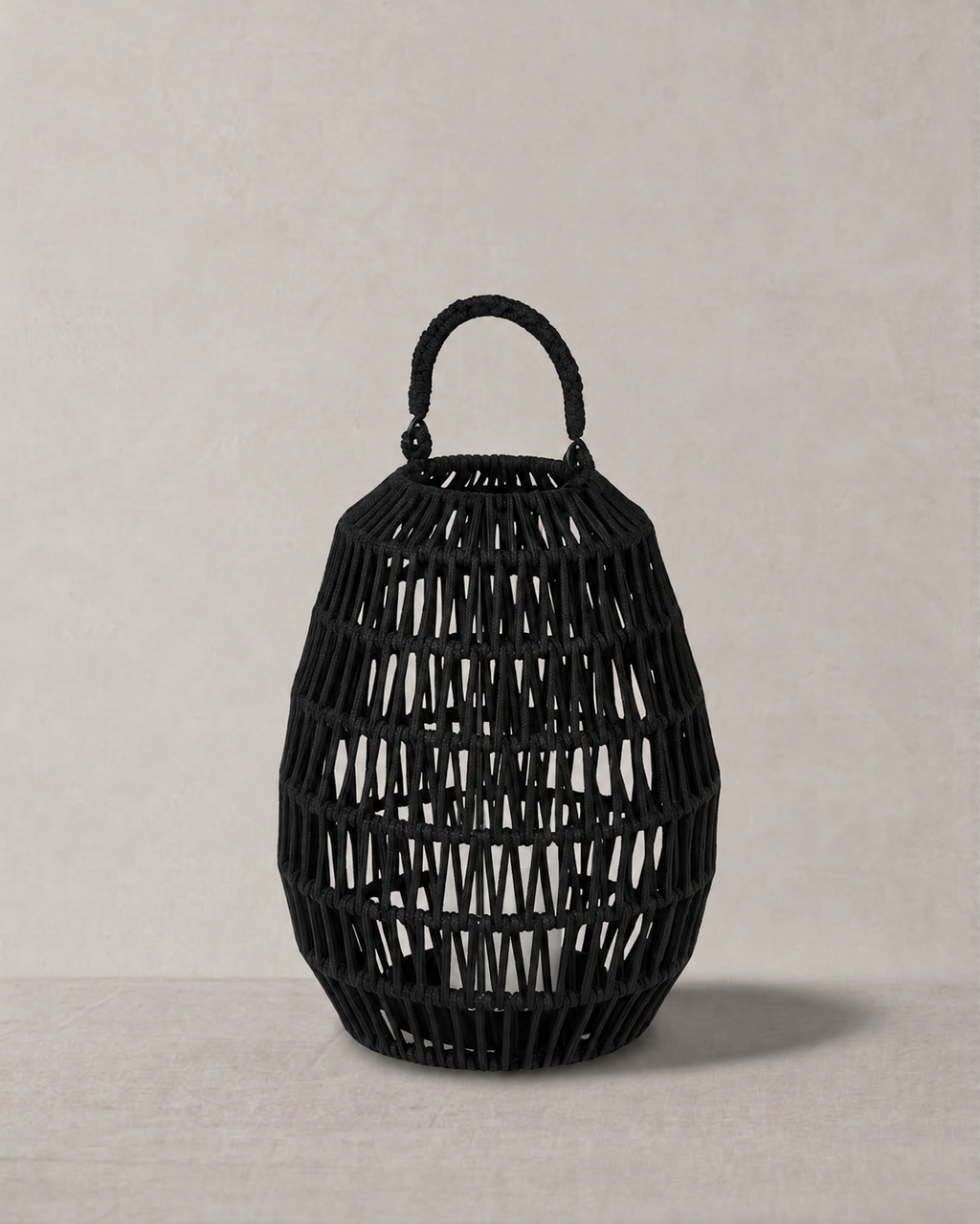 Cahaya Outdoor-Laterne klein Rope schwarz