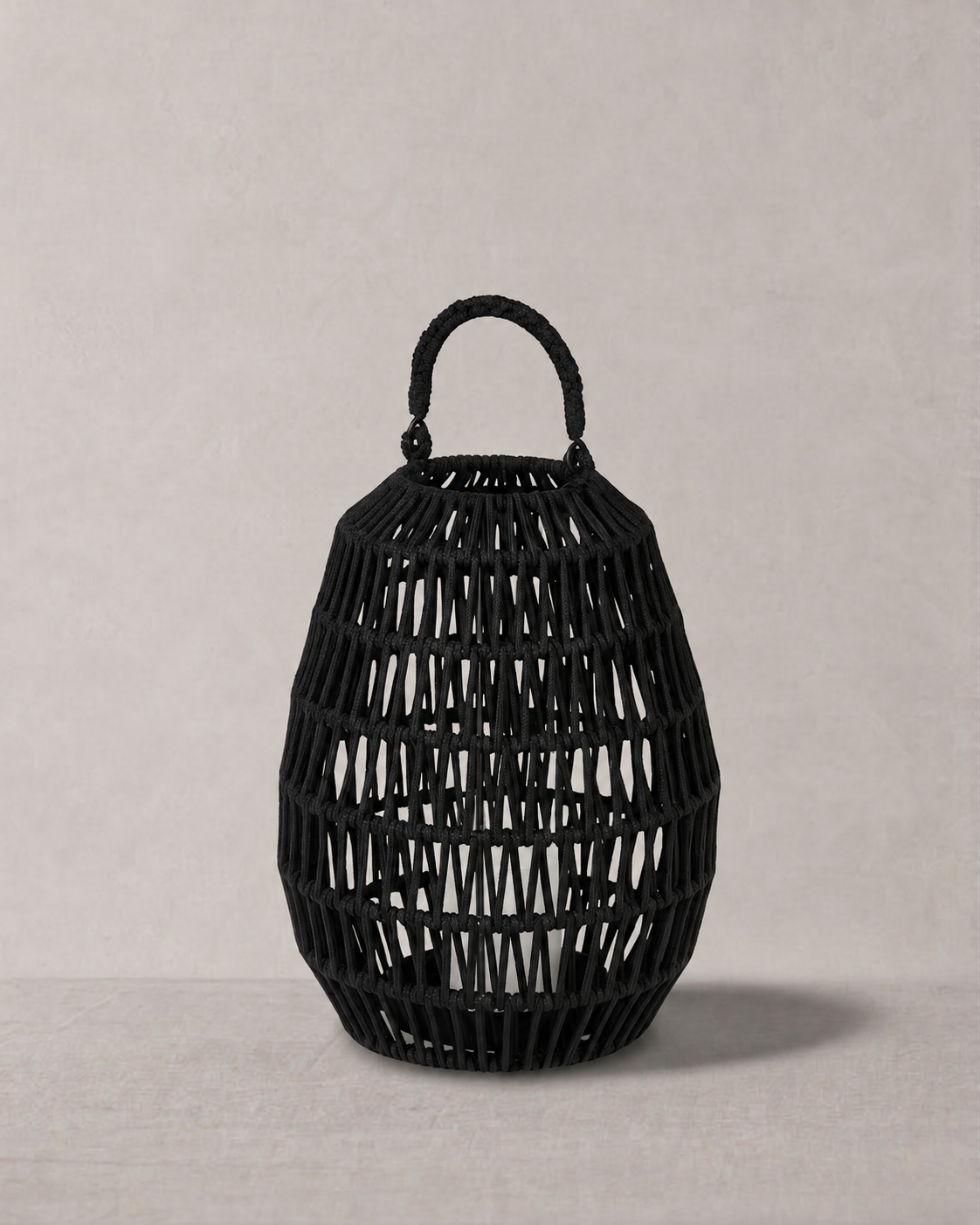 Cahaya Outdoor-Laterne klein Rope schwarz
