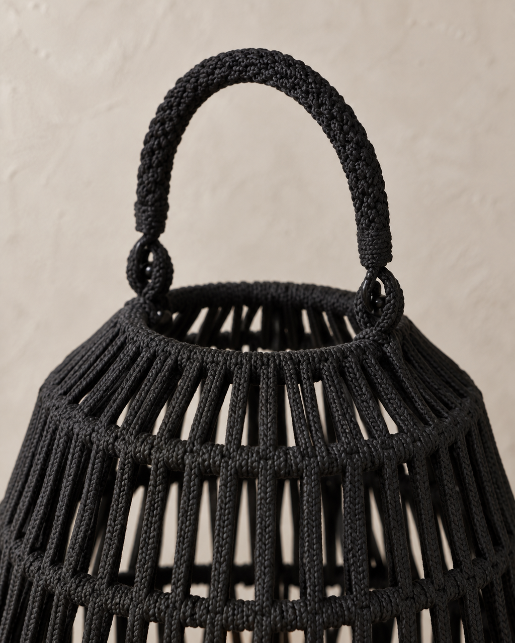 Cahaya Outdoor-Laterne klein Rope schwarz