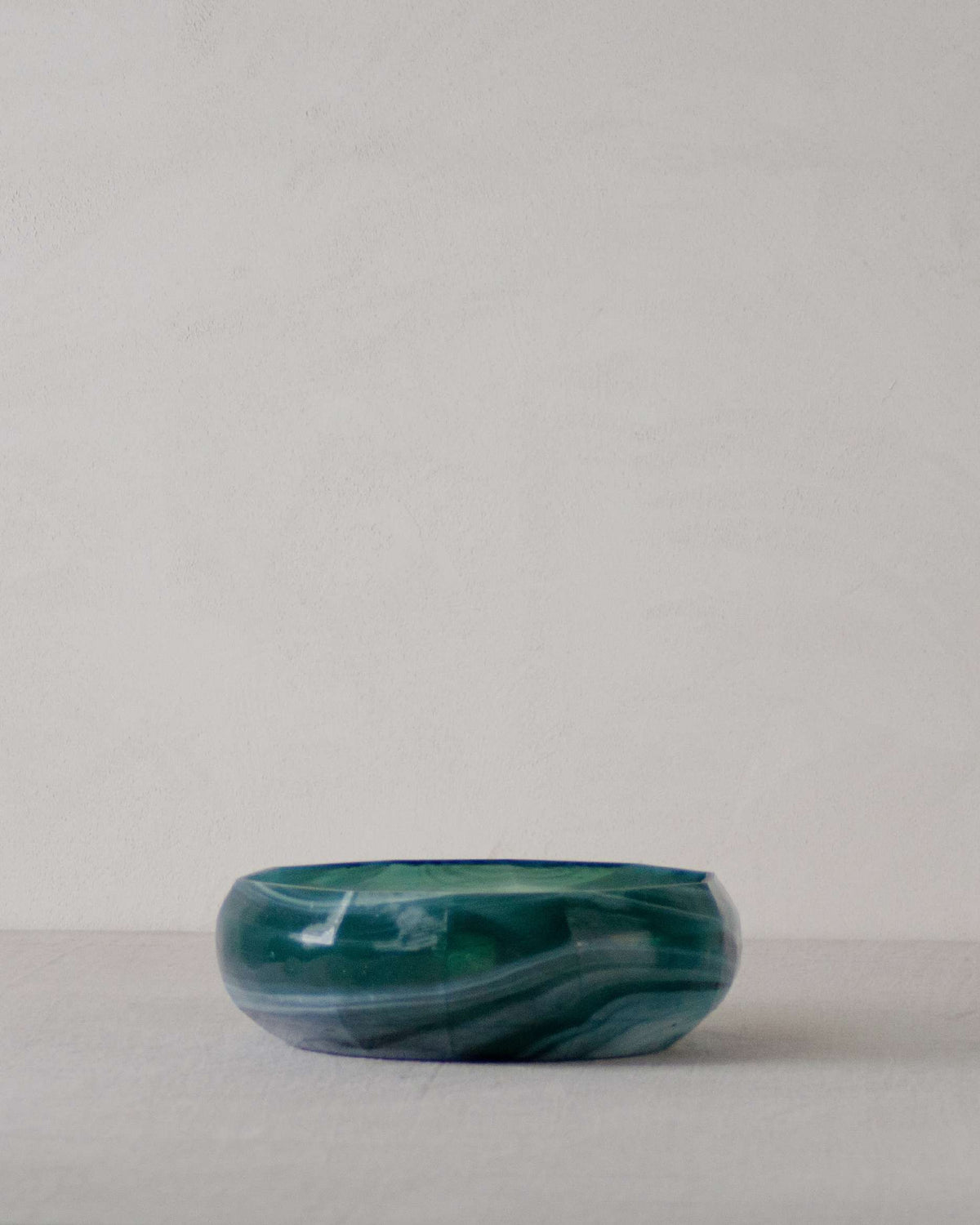 Gliani Glasschale H 11 cm D 37 cm petrolblau
